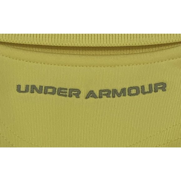 Men's Under Armour HeatGear Short Sleeve Polo Shirt Yellow XL - Picture 11 of 11